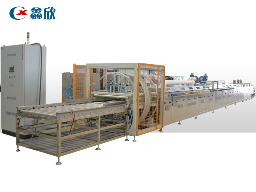 汽車底盤通過式噴淋清洗線+翻轉機構