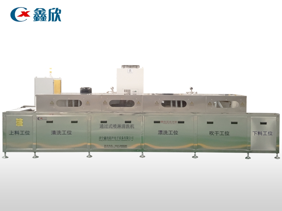 全自動通過式噴淋清洗線