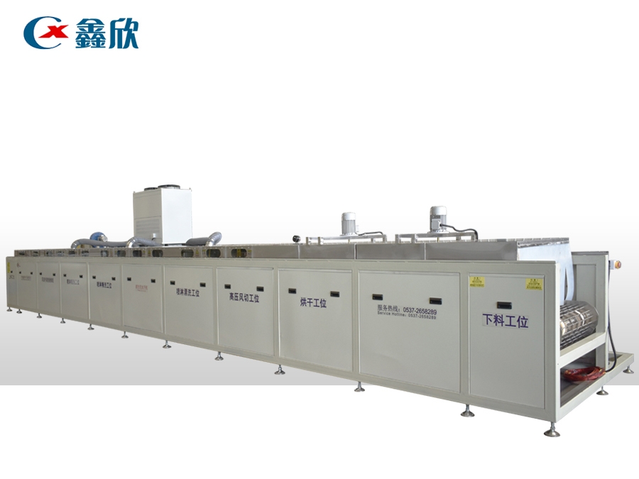 零部件檢修線清潔設(shè)備流水線及配套工作臺(tái)